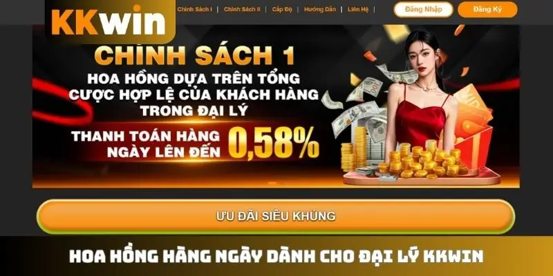 Hoa hồng hàng ngày dành cho đại lý KKWIN