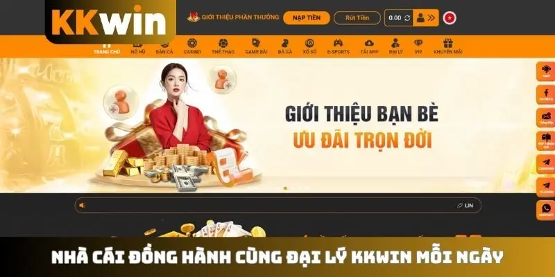 Nhà cái đồng hành cùng đại lý KKWIN mỗi ngày